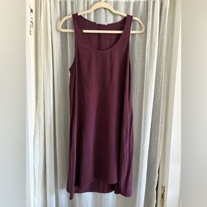 Everlane Plum Scoop Neck Shift Dress size M